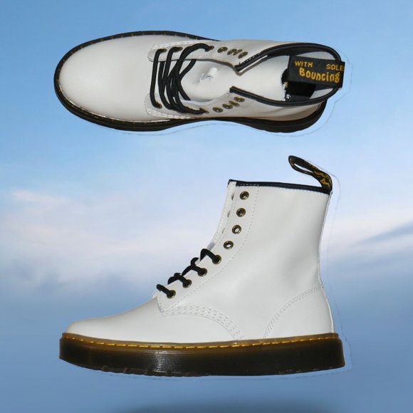 Dr. Martens Shoes - Dr. Martens Zavala Leather Combat Boots Women's Size 9 Men's Size 8 NEW